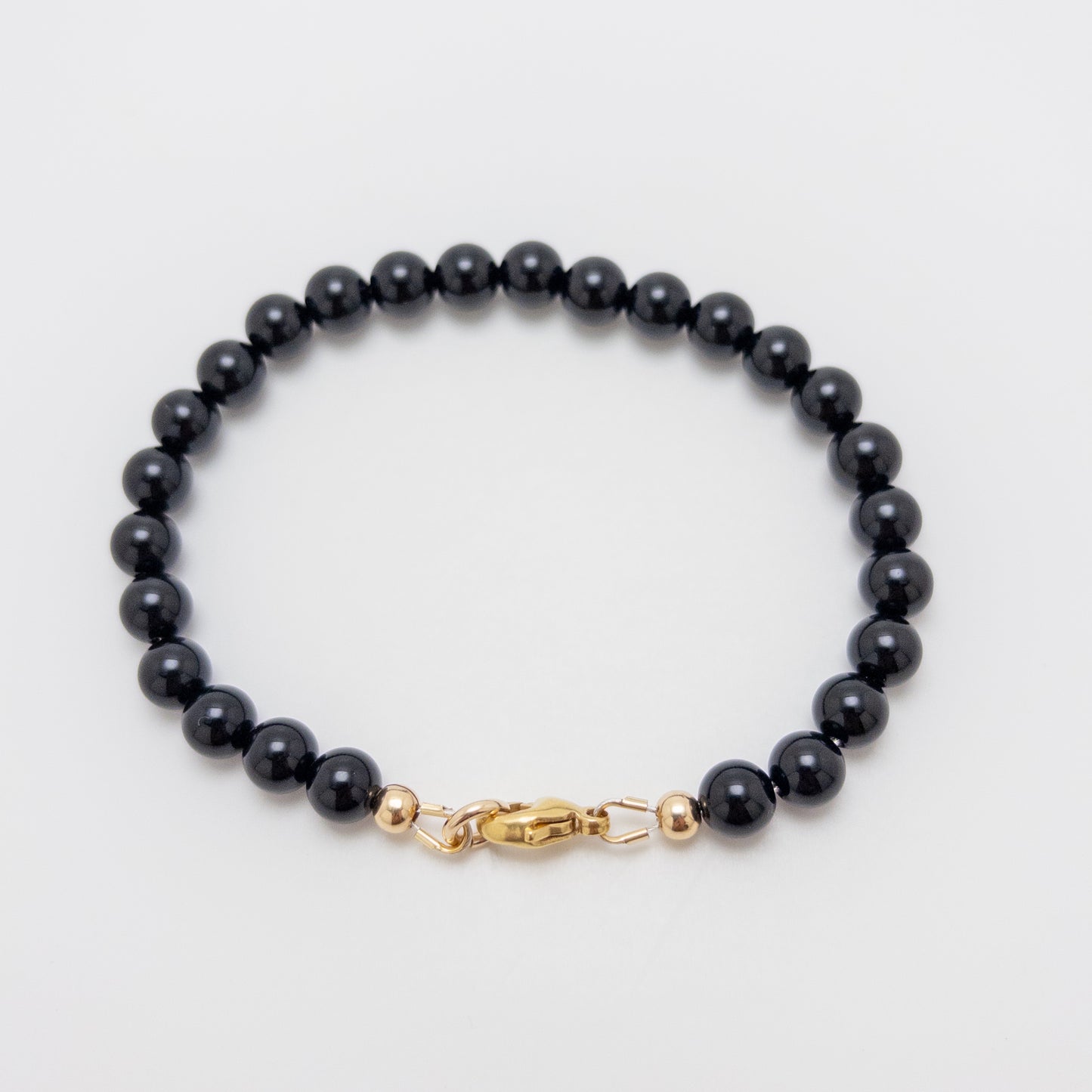 Black Onyx Bracelet – Sterling Silver or 14k Gold