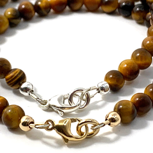 Tiger Eye Bracelet – Sterling Silver or 14k Gold