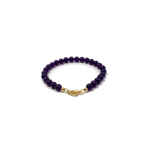 Amethyst Bracelet – Sterling Silver or 14k Gold