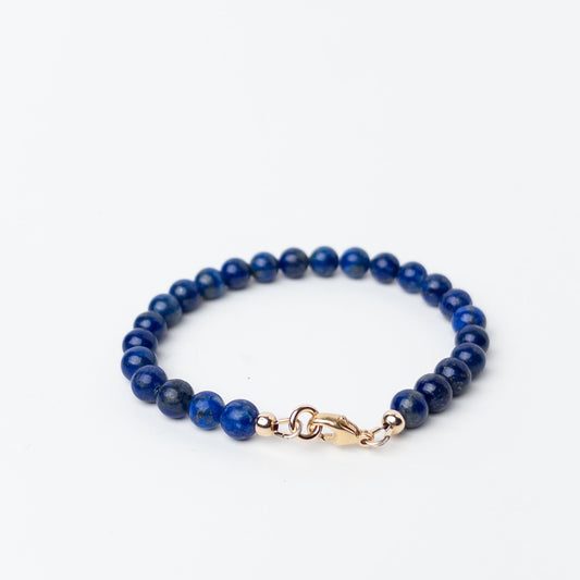 Lapis Lazuli Bracelet – Sterling Silver or 14k Gold